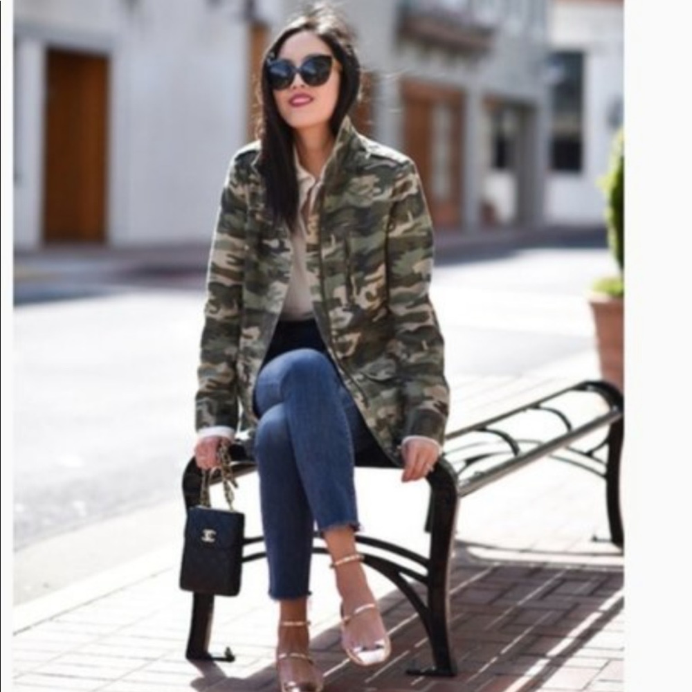 Anthropology Sanctuary Camo Shacket-S, New!
